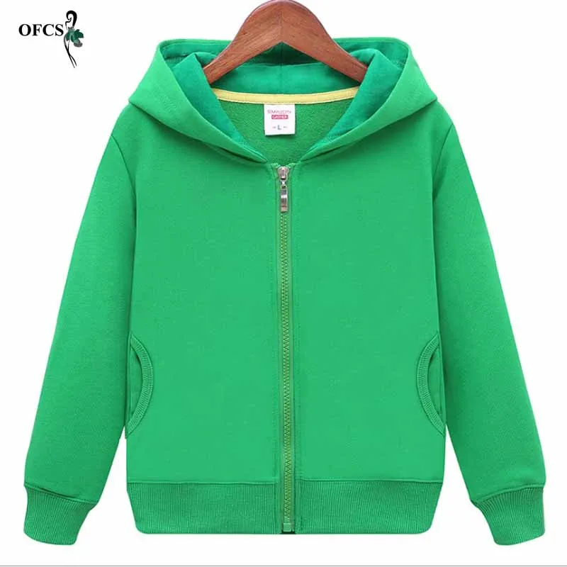 Green Пальто для отдыха для мальчиков и девочек толстовки с длинными рукавами Детская осенняя одежда для детей от 2 до 12 лет - Цвет: Green