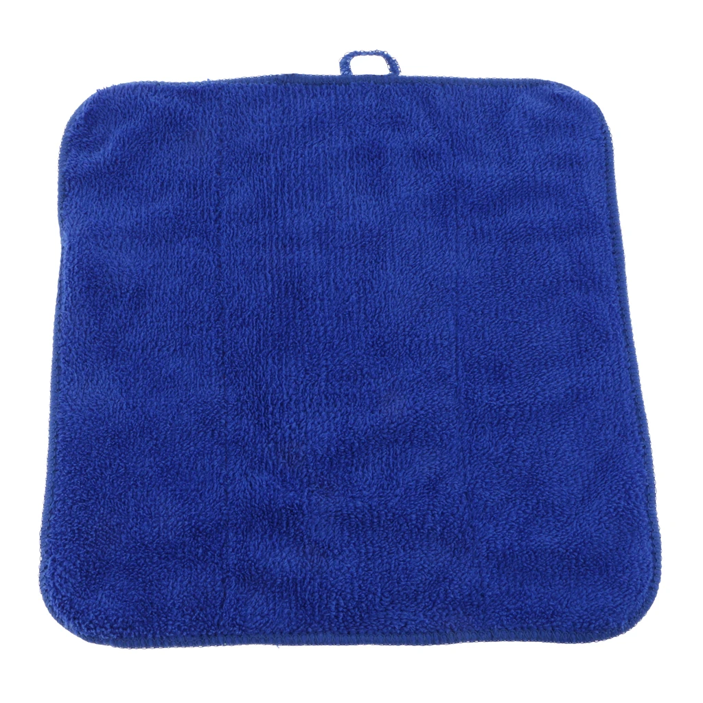 Super Absorbent Coral Fleece Household Cleaning Cloth Car Wash Towel Blue