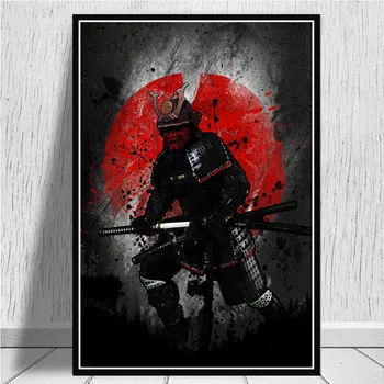 

Bonsa Bushido Hot Samurai Kanji Ink Japanese Ninja Canvas Oil Painting Poster Prints Art Wall Pictures Living Room Home Decor
