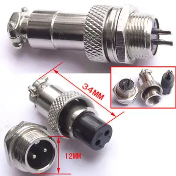 

DHL/EMS 100 sets GX12 12MM 2/ 3/ 4/5/6-Pin Aviatio DC Power plug-A8