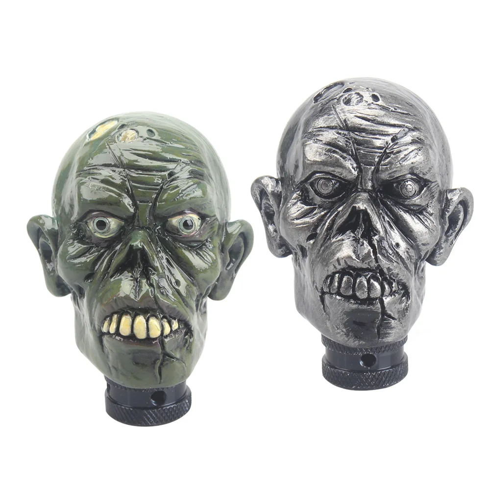 

YOMI Skull Shape Head shift knob Car Accessories Decoration Car Manual Gear Stick Shifter Lever Knob gear shift knob