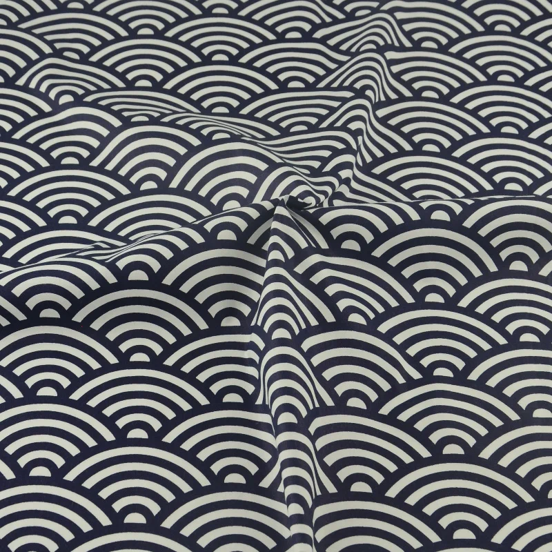 Твиловая хлопчатобумажная ткань темно-синего цвета домашний текстиль на