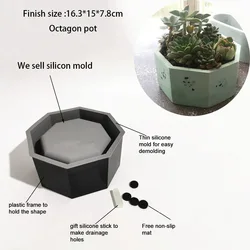 Versatile Round Silicone Mold for Crafting and Home Decor (Oct Shape)