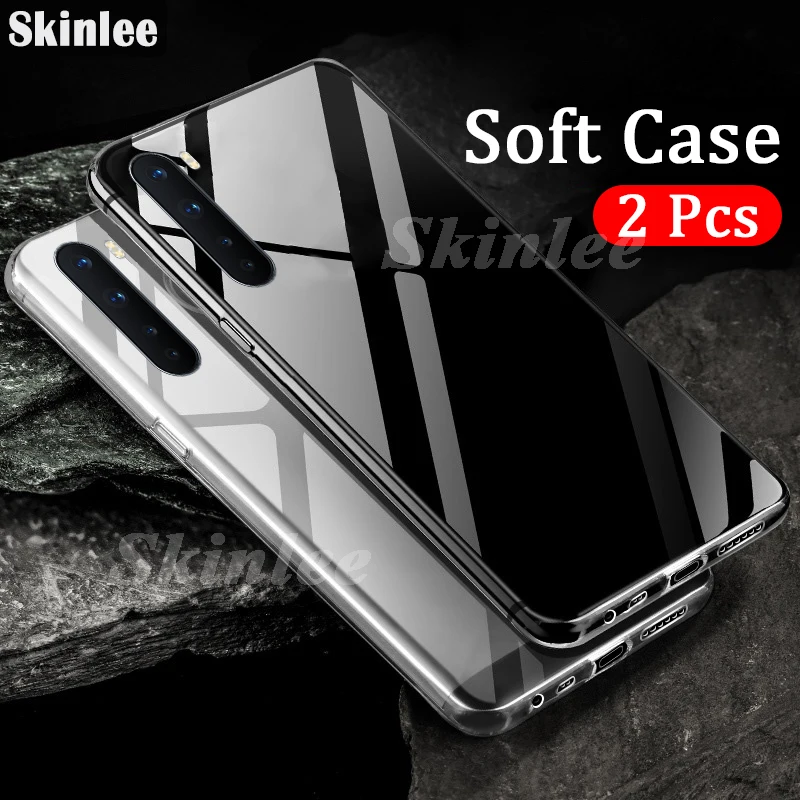 Skinlee 2 pcs Case For Oneplus Nord Transparent Clear Water Soft Shockproof Phone Cover 8 Pro Cases | Мобильные телефоны и