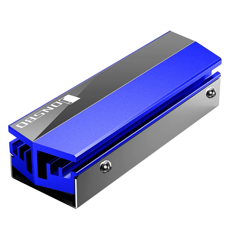 JONSBO M.2 теплоотвод 2280 SSD красный синий серый алюминиевый радиатор зеркальный матовый процесс - Цвет лезвия: Синий