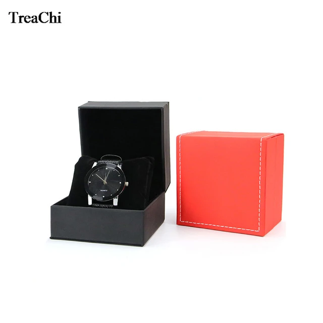 Leather Jewelry Box with Pillow Bracelet Container Jewelry Packaging Box  Present Box Jewellry Holder Wrist Watch Box - AliExpress