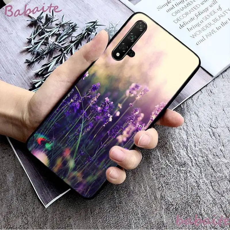 New art watercolor romantic lavender flowers