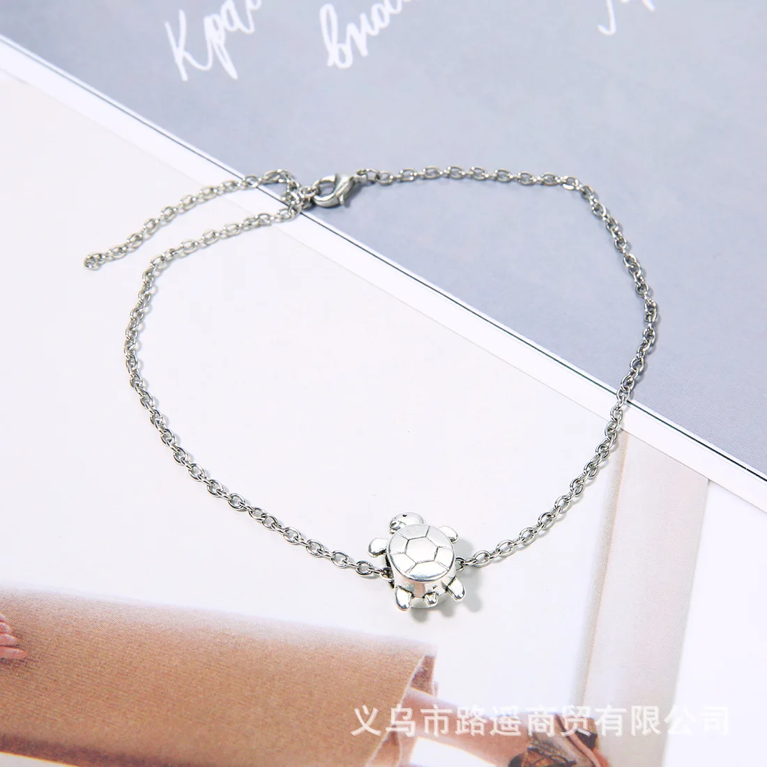 

New Style Little Turtle Alloy Beach Anklet Lobster Clasp Extended Chain Adjustable Summer Popular Bracelet Anklet