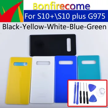 

S10+ Battery Back Cover For Samsung Galaxy S10+ G9750 G975 S10 plus Rear Housing Battery Door Case Replacement