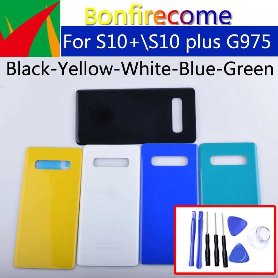 Задняя крышка аккумулятора для Samsung Galaxy S10 + G9750 G975 plus|Корпусы и рамки мобильных