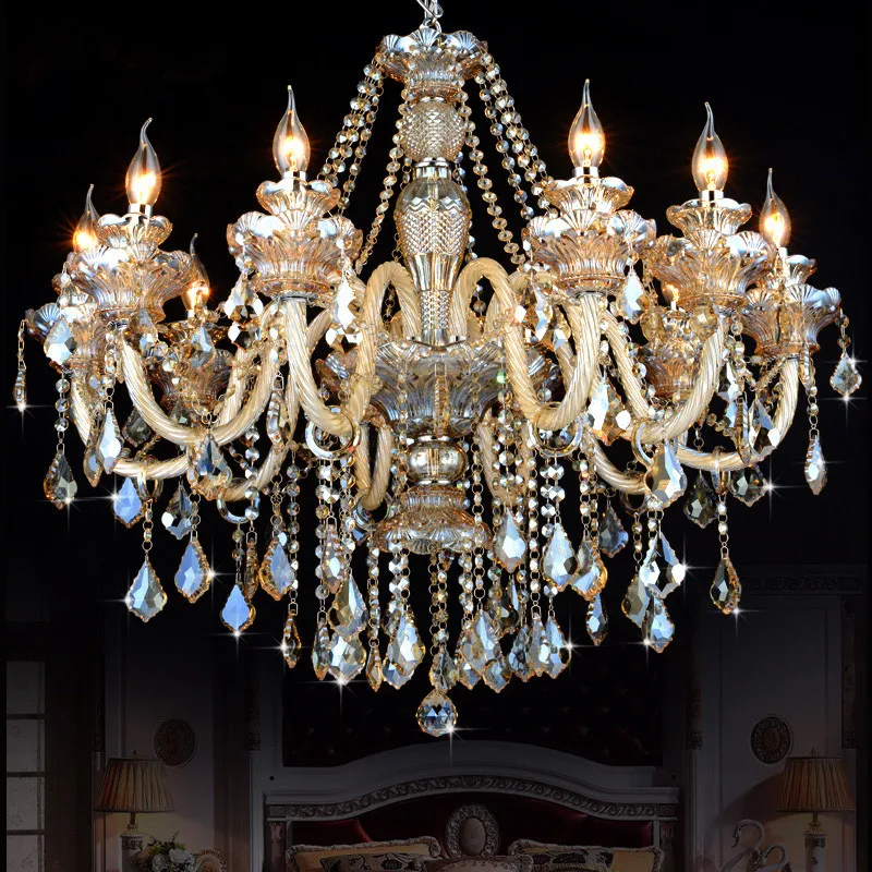Современная хрустальная люстра Decora, Подвесная лампа, люстры для украшения кристаллов E14 D60cm, домашняя Люстра для комнаты