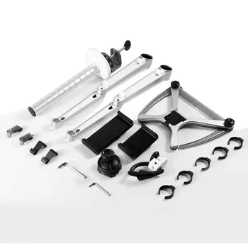 

LESHP Dual Laptop Combination Bracket For Laptop Computer Monitors Aluminum Alloy Combination Desk Holder