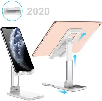 

2020 Cell Phone Tablet Stand, Double Extension iPad Stand Adjustable Desk Phone Holder For Phone Cellphone Stand Mount