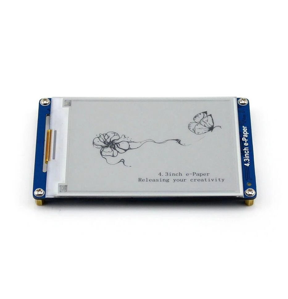 AiSpark 4,3 дюймовый e-paper UART модуль E-ink ЖК-дисплей, разрешение 800x600, 4 серый уровень дисплея Геометрическая графика, текст, изображения