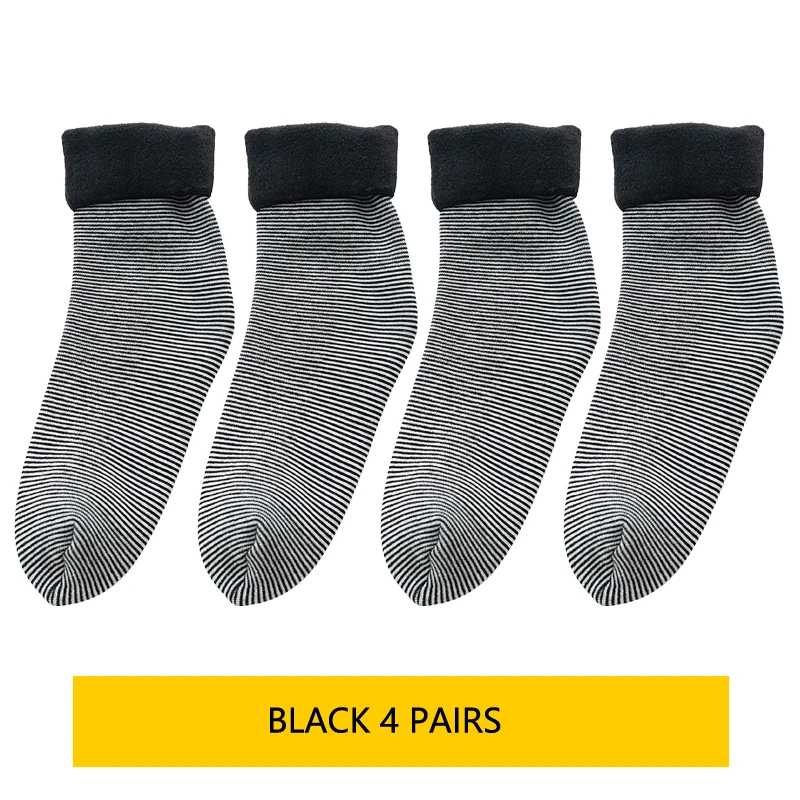Black 4 Pairs Японские осенне-зимние длинные хлопковые носки женские высокие носки осенние и зимние плюшевые теплые носки корейские женские носки-тапочки 4 пары - Цвет: Black 4 Pairs