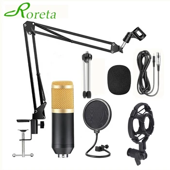 

Roreta BM-800 Professional Condenser Microphone Kit bm 800 Microphone With Shock Mount For PC Computer BM800
