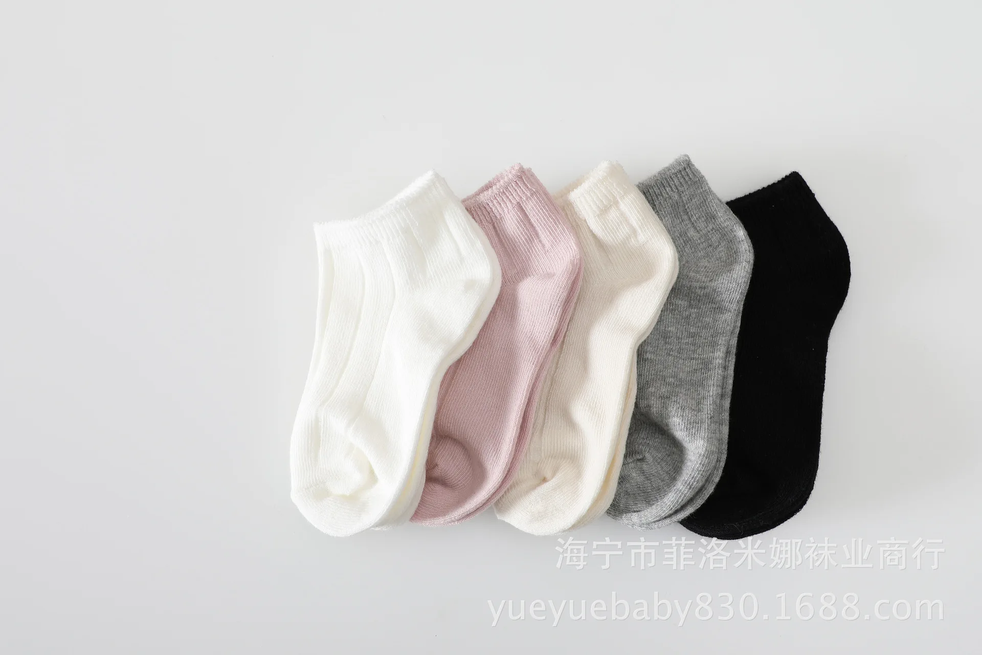 Летние Детские двойные иглы для малышей, одноцветные носки из чесаного хлопка без рисунка, тонкие носки унисекс короткие носки для маленьких мужчин и женщин