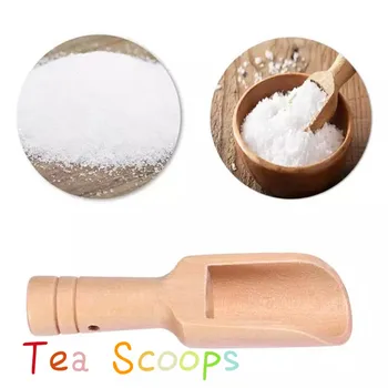 

1pc 100% Natural Wooden Small Scoop Spices Herbs Tiny Spoon Salt Spoon Seasoning Spoon Tea Spoon Bath Salt Spoon Kitchen Gadgets