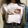 Vaporwave Michelangelo Tshirt Aesthetic T Shirt Women Fashion  Harajuku Tshirt Casual Graphic T-shirt Tee Female Tops Tee Clothe ► Photo 3/6