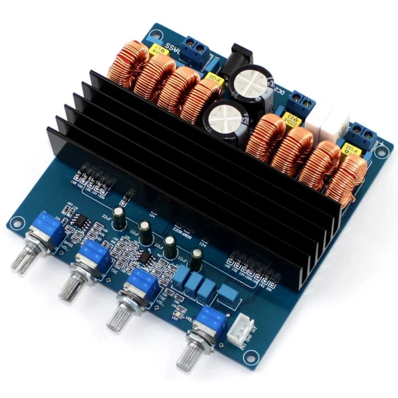 TDA7498 TL072 Class D 2.1 Digital Power Amplifier Board 200W+100W+100W DC24V to DC32V