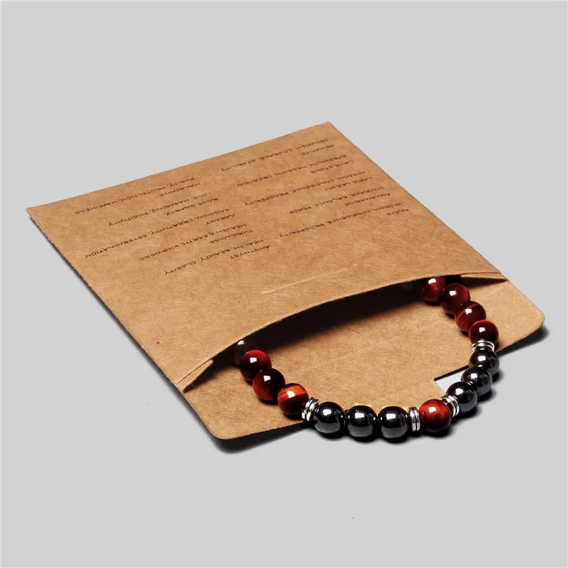 8mm Natural Hematite Tiger Eye Bead Classic Pack Healing Stone Bracelets - Image 5