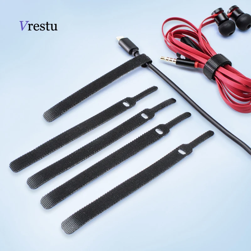 

Nylon Cable Winder Earphone Organizer Holder Mouse Cord Protector HDMI Wire Desktop Management for iPhone Samsung Xiaomi Huawei