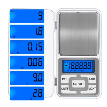 

500g 0.1g Mini Pocket Diamond Weight Digital Jewelry scales LCD display with backlight balance 20% off