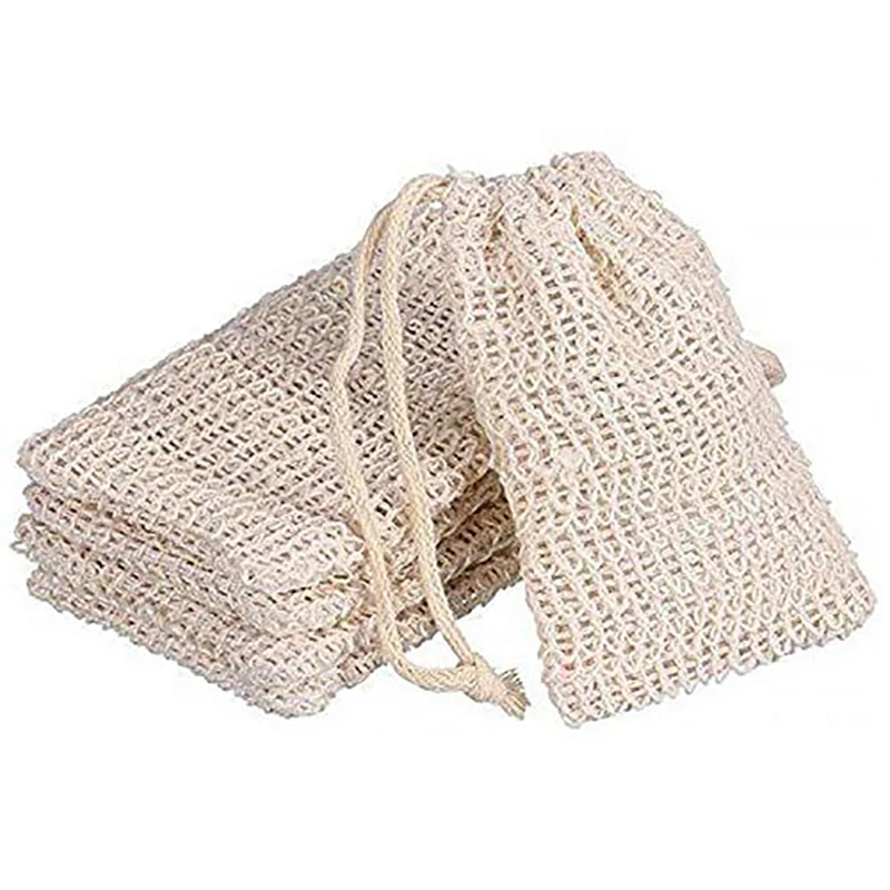 

Big deal 100Pcs 9x14cm Making Bubbles Soap Saver Sack Soap Pouch Soap Storage Bag Drawstring Holder Bath Supplies Bath Toilet Su