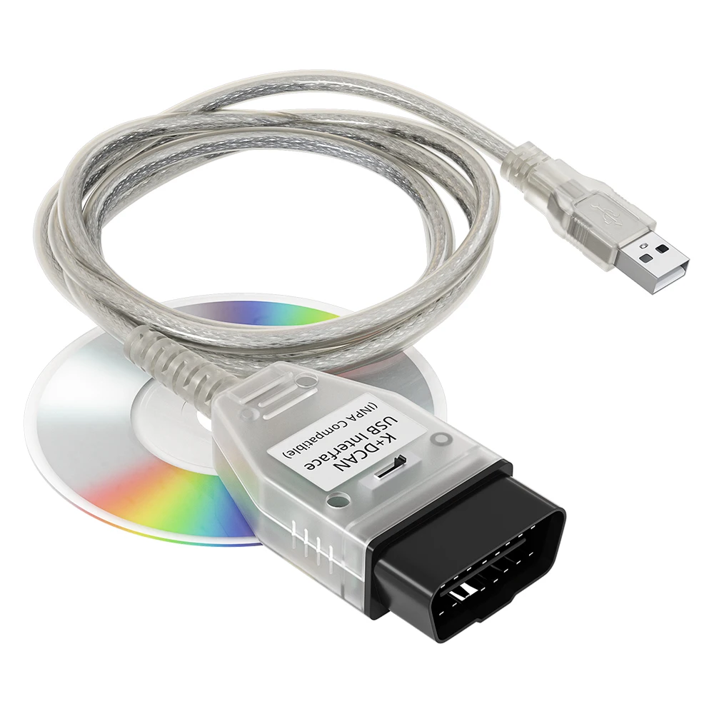 Для BMW INPA K + CAN с чипом FT232RL DCAN USB интерфейса плюс 20 контактный 16 адаптер OBD2 разъем