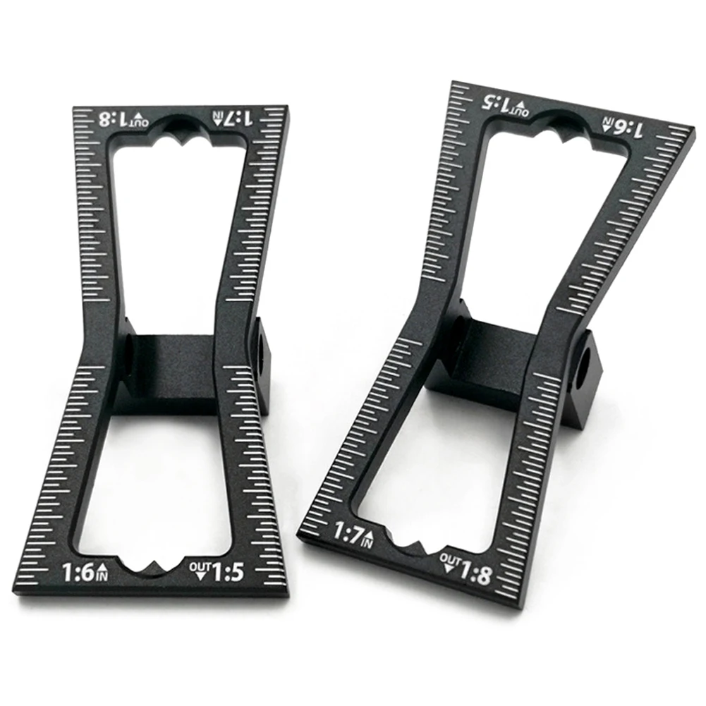 

Aluminum Alloy Dovetail Marker Template Scale Dovetail Gauge Guide Tool for Hand Cut Wood Joint Scriber Useful Woodworking Tools