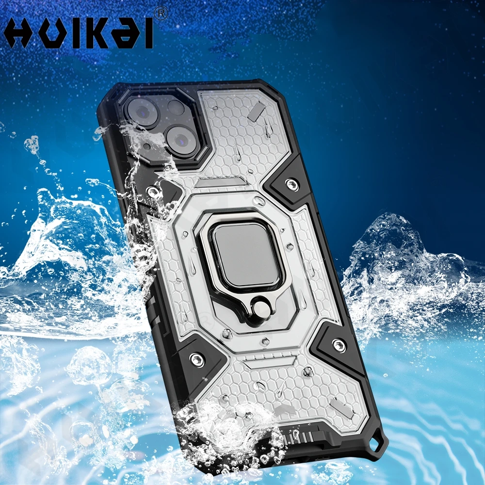 Magnetic Metal Finger Ring Holder Anti-Fall Case For iPhone 13 Pro Max 12 Mini 11 Pro Max Xs Max XR X Mobile Phone Holder Cover