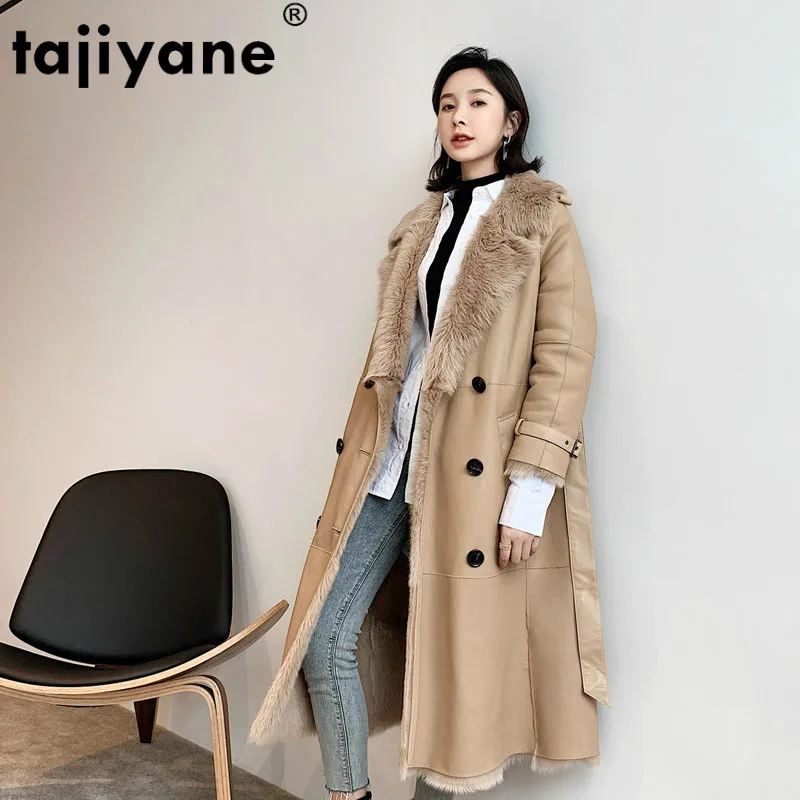 real shearling coat womens