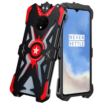 

For Oneplus 7T Original for ZIMON Shockproof Heavy Duty Armor Metal Aluminum Phone Case for Oneplus 7t Mobile Phone Shell Cover