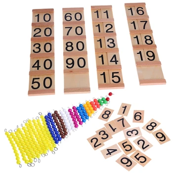 

Wooden Math Intelligence Sticks Figures Kids Preschool Educational Toys Gift