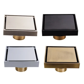 

Floor Drains Stainless Steel Square Tile Insert Drain Channel Bathroom Kitchen Tools Waste Bathroom Accessories