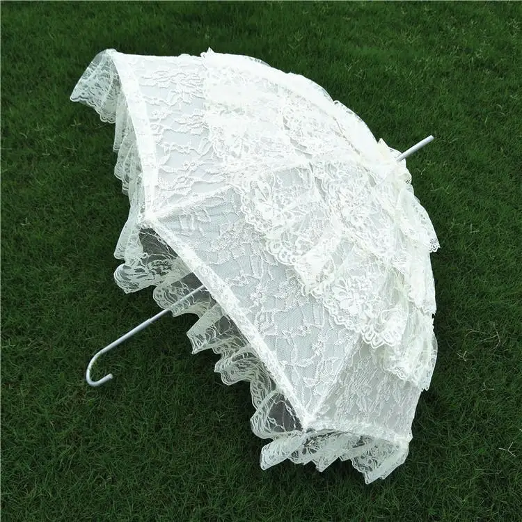

Subject photo of bride's umbrella, wedding dress umbrella, craft umbrella, princess's umbrella, Lace Umbrella