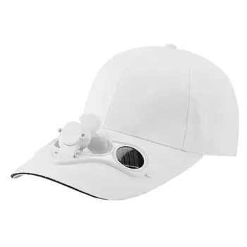 

Solar fan cap Sunscreen cap Fan Cooling Baseball Cap Cotton Embroidered Satin Energy-saving Breathable