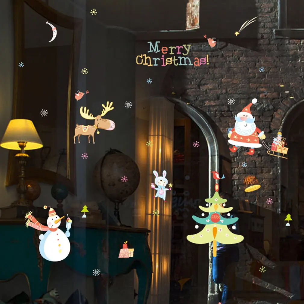 

Christmas Stickers Wall Stickersdecorative Picturefor Family Livingroom