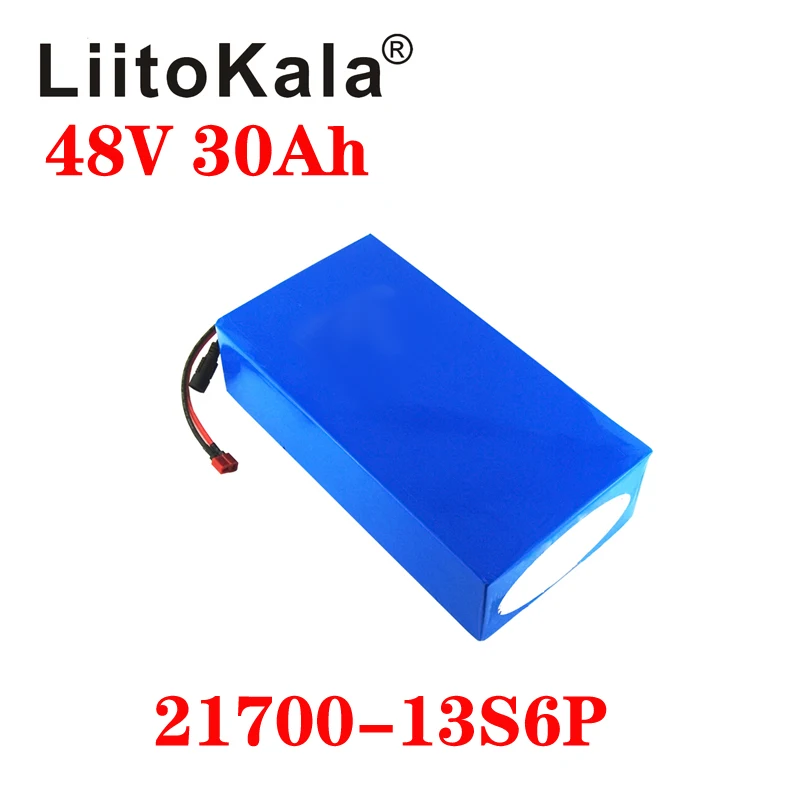 Аккумулятор для электровелосипеда LiitoKala литиевая батарея скутера 48 В 30 А/ч 15 а/ч 20