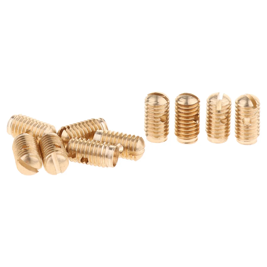 10pcs Alto Tenor Soprano Saxophone Sax Screws for Woodwind Instrument Parts, Gold
