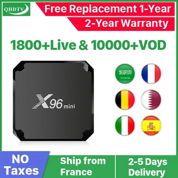 

X96 MINI IPTV France Arabic Subscription X96mini Android 7.1 Box S905W QHDTV IPTV Germany Belgium Spain French Netherlands IP TV