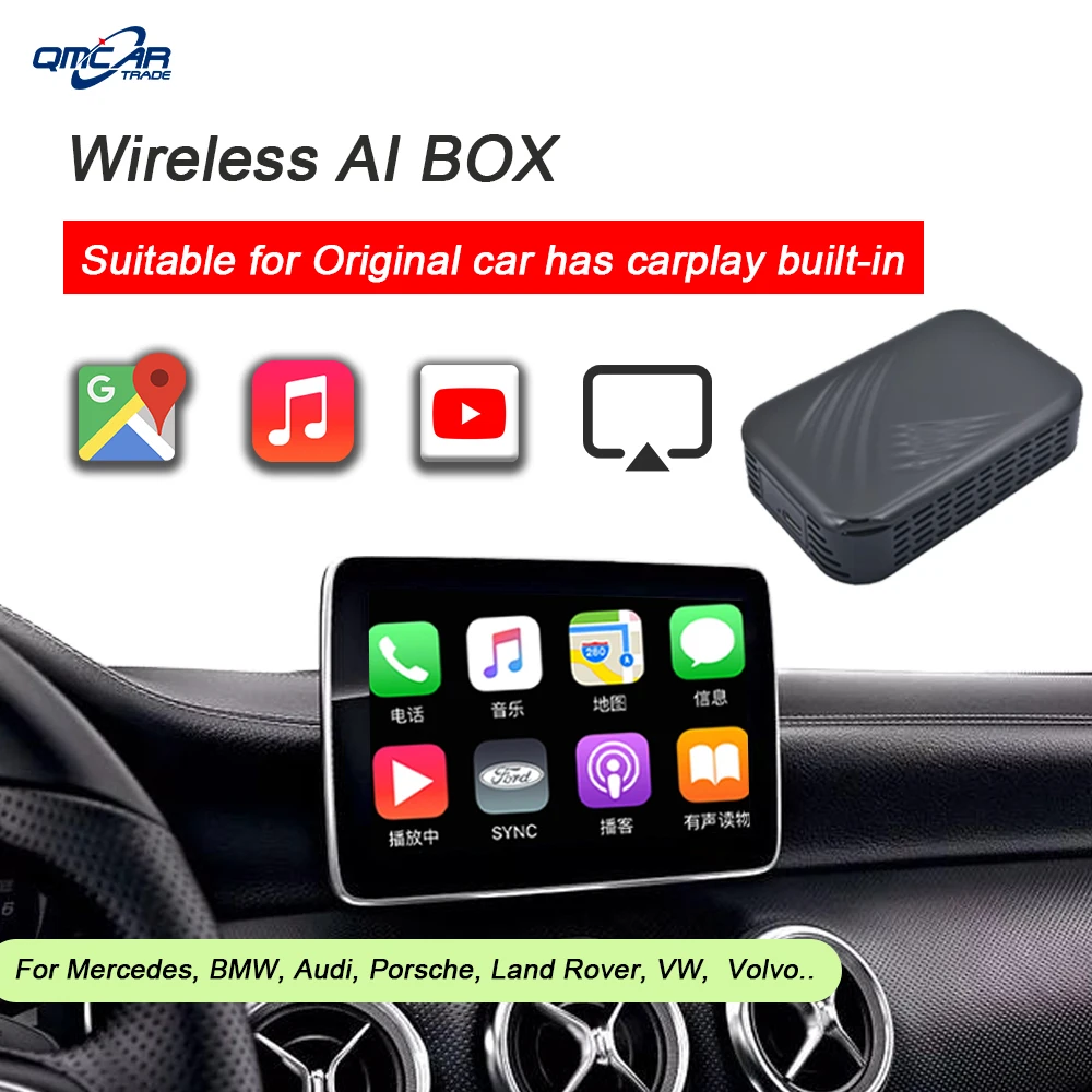

Multifunctional Car TV Box Android system Plug and Play AI Auto Apple Carplay For Toyota Benz VW Entertainment Box
