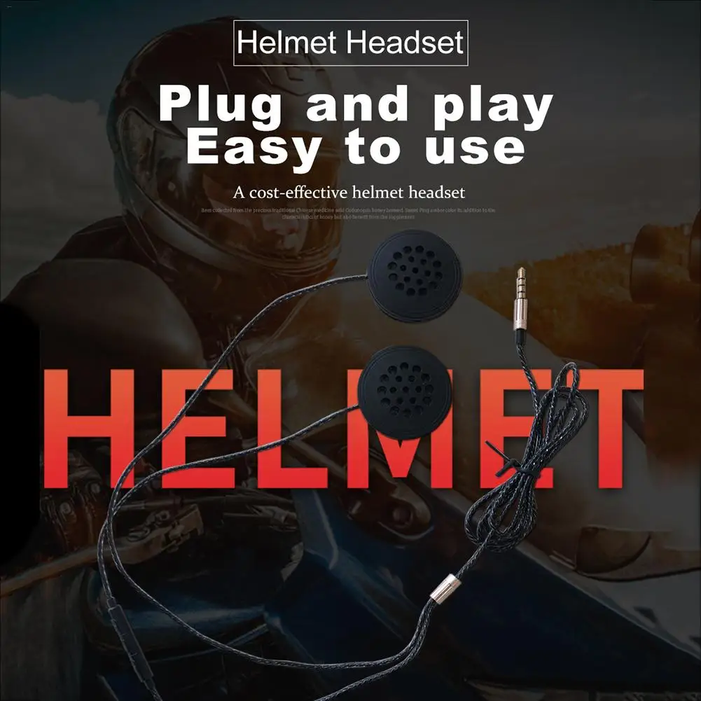 Проводные наушники мотоцикл домофон шлем мотоциклетная езда Hands-free гарнитура Музыка гарнитура шлем Mp3 с HD микрофоном