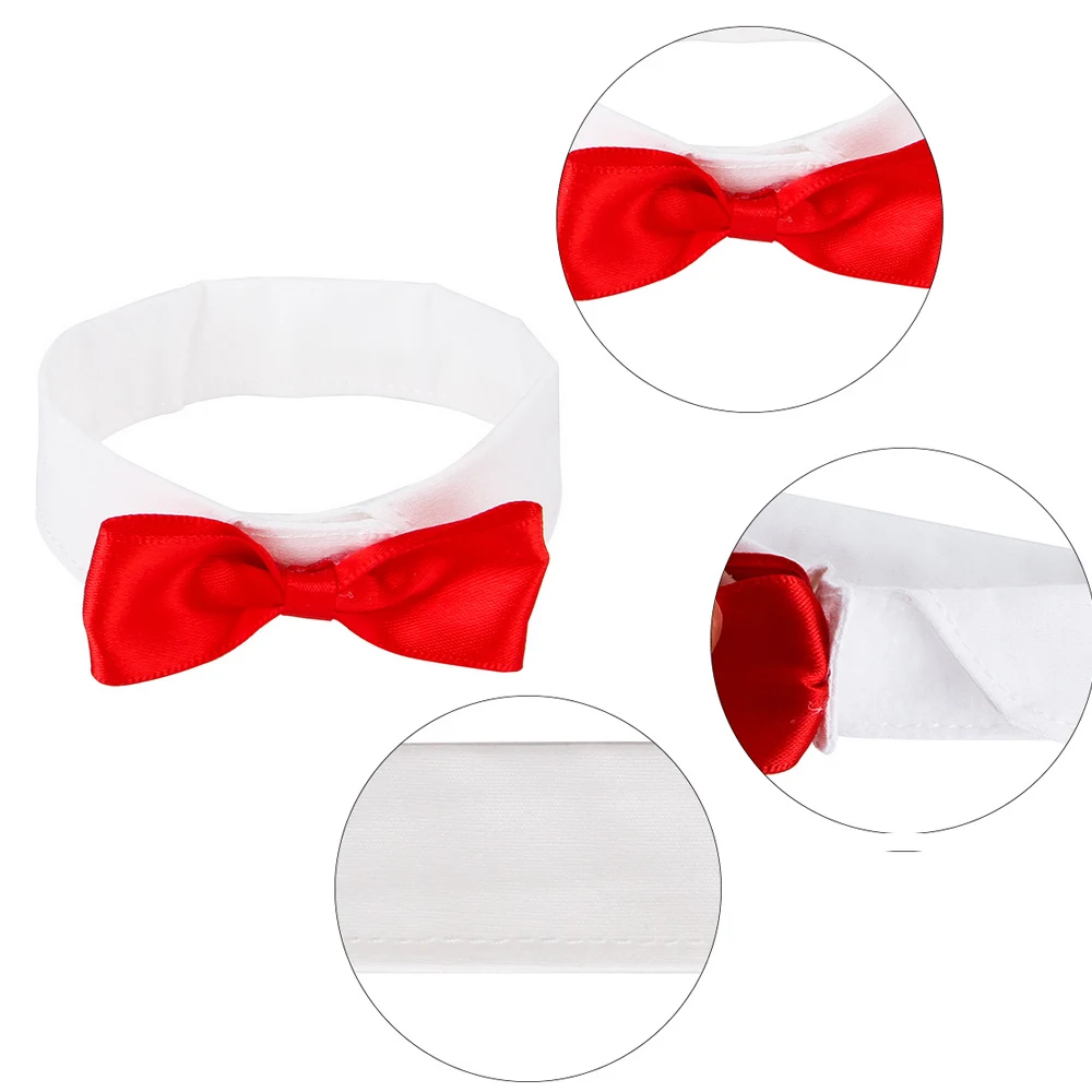 Adjustable Pet Parrot Collar Pet Neck Tie Bird Parrot Bowknot Tie Pet Bow Ties Pet Supplies Christmas Decoration