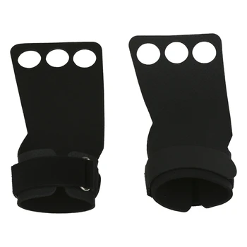 

Fitness Hand Palm Equipment Non-Slip Wear Wristband Hard Pull Grip with Dumbbell Horizontal Bar Sports Gloves