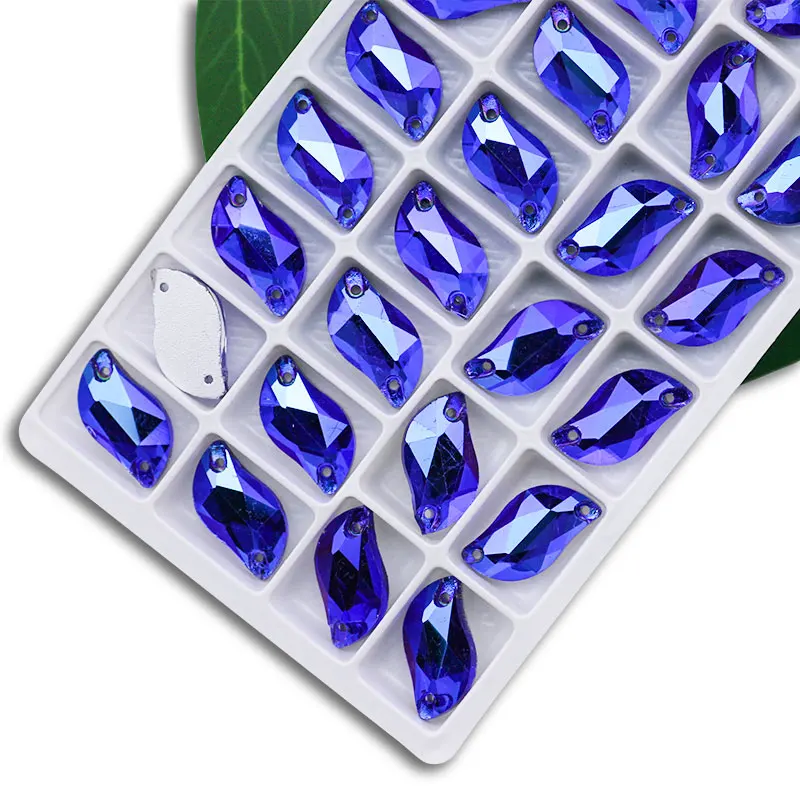 Sparkling S-Shape Colorful Glass Rhinestones