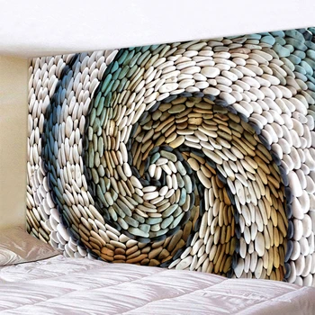 

Rotating Pebbles Printed Tapestry Wall Hanging Large Size Wall Tapestry Cheap Hippie Boho Wall Tapestries Mandala Fabric