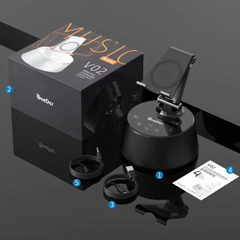 Bluetooth, колонка bluetooth динамик Беспроводное зарядное устройство держатель телефона беспроводной bluetooth-проигрыватель с микрофоном