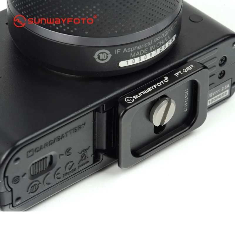 SUNWAYFOTO PT-26R головка штатива быстросъемная пластина для DSLR камеры Штативная головка Профессиональный алюминиевый монопод быстросъемная пластина