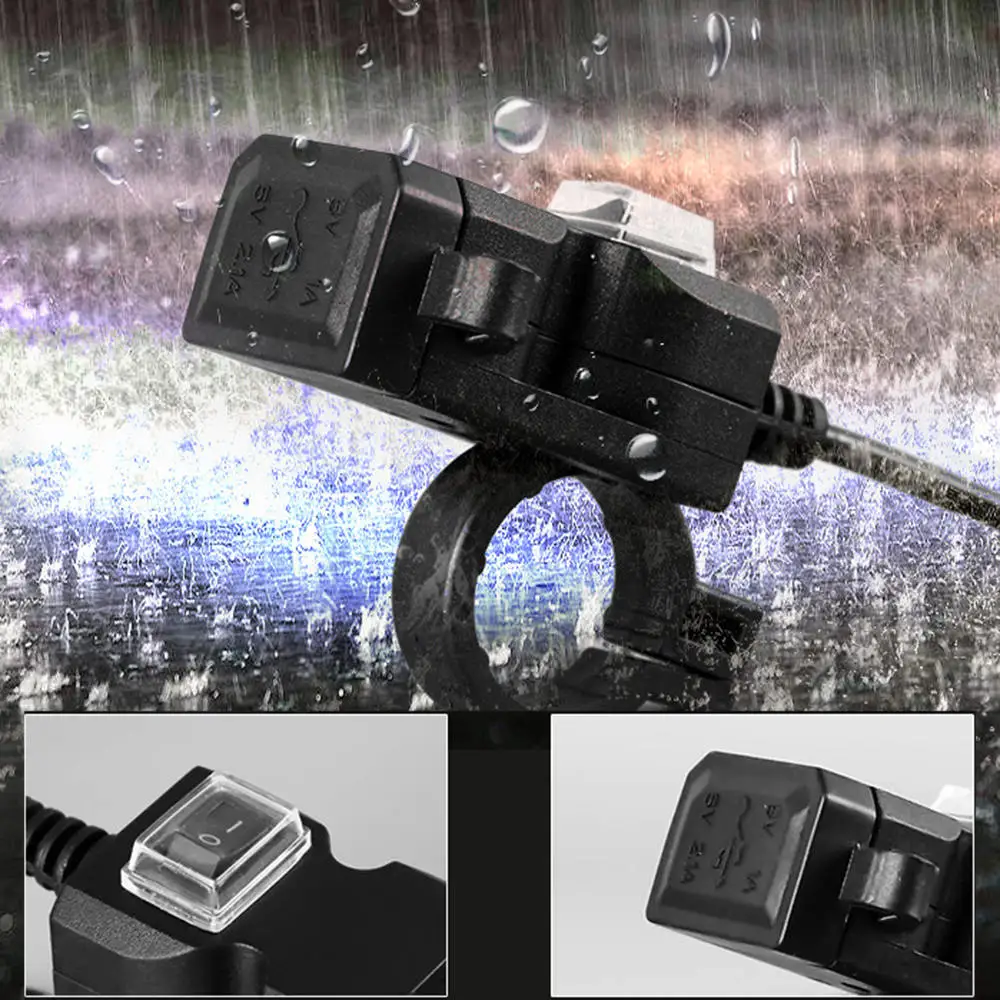 Универсальное водонепроницаемое зарядное устройство 9 в 24 с двумя USB разъемами и